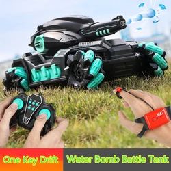 4WD telecomando serbatoio giocattoli per bambini serbatoio bomba d'acqua Rc auto giocattolo Dual Mode controllo telecomando auto RC serbatoio giocattolo per bambini