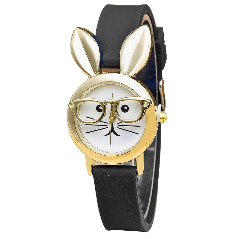 Children\'s Watches Cute Cat Pattern Kids Watches Girls Quartz Analog Child Watches for Women Student Clock Gift Relogio Feminino