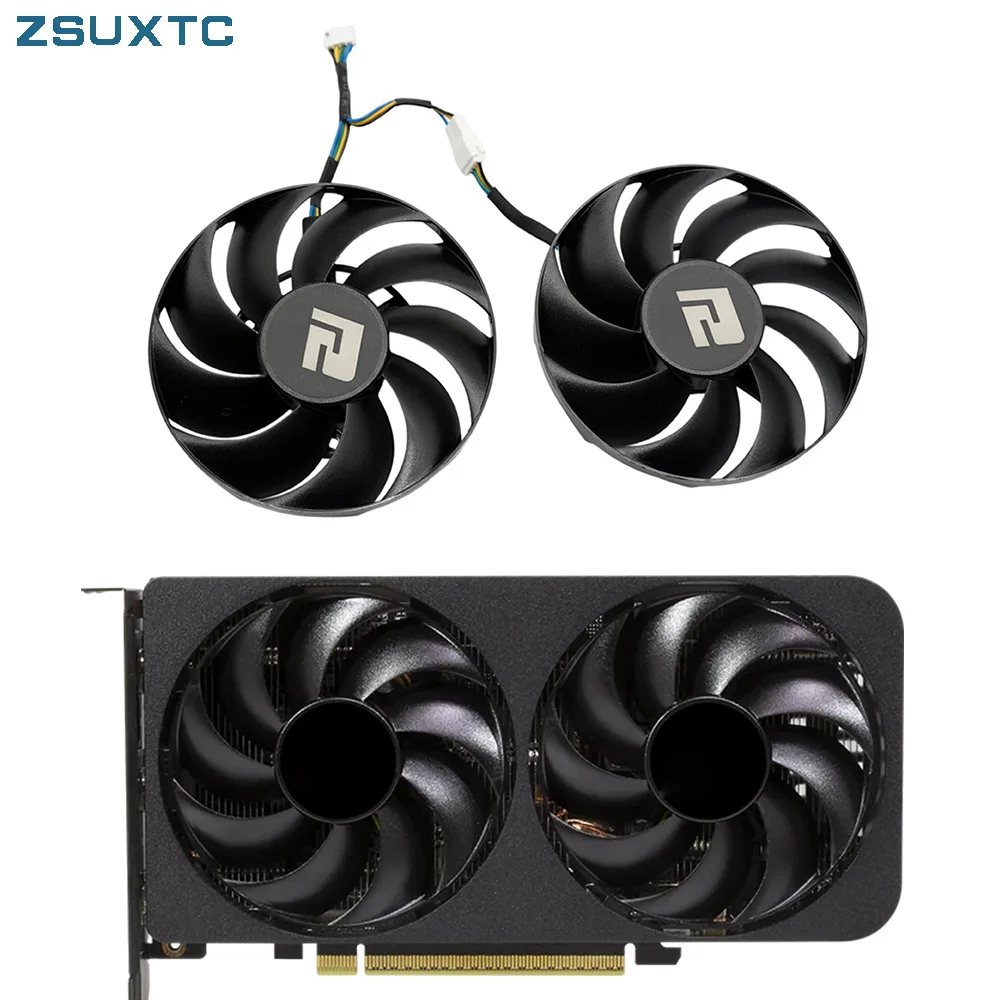 NEW Cooling Fan 90mm 4pin T129215BU RX 9060XT GPU FAN For POWERCOLOR RX 9050 9060 XT video card fans