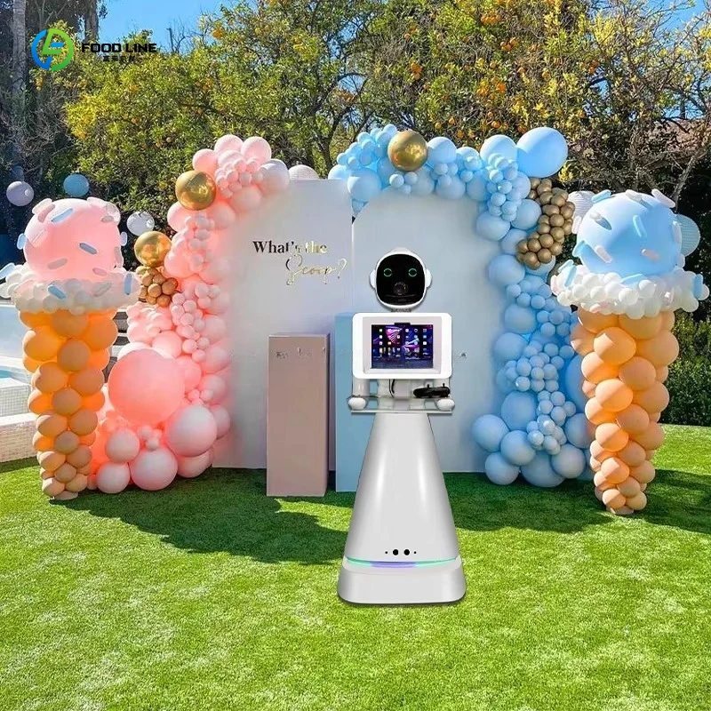 Customized New Robot Photo Booth Automatic Slow Motion Video Camera Portable Low Price Event Use