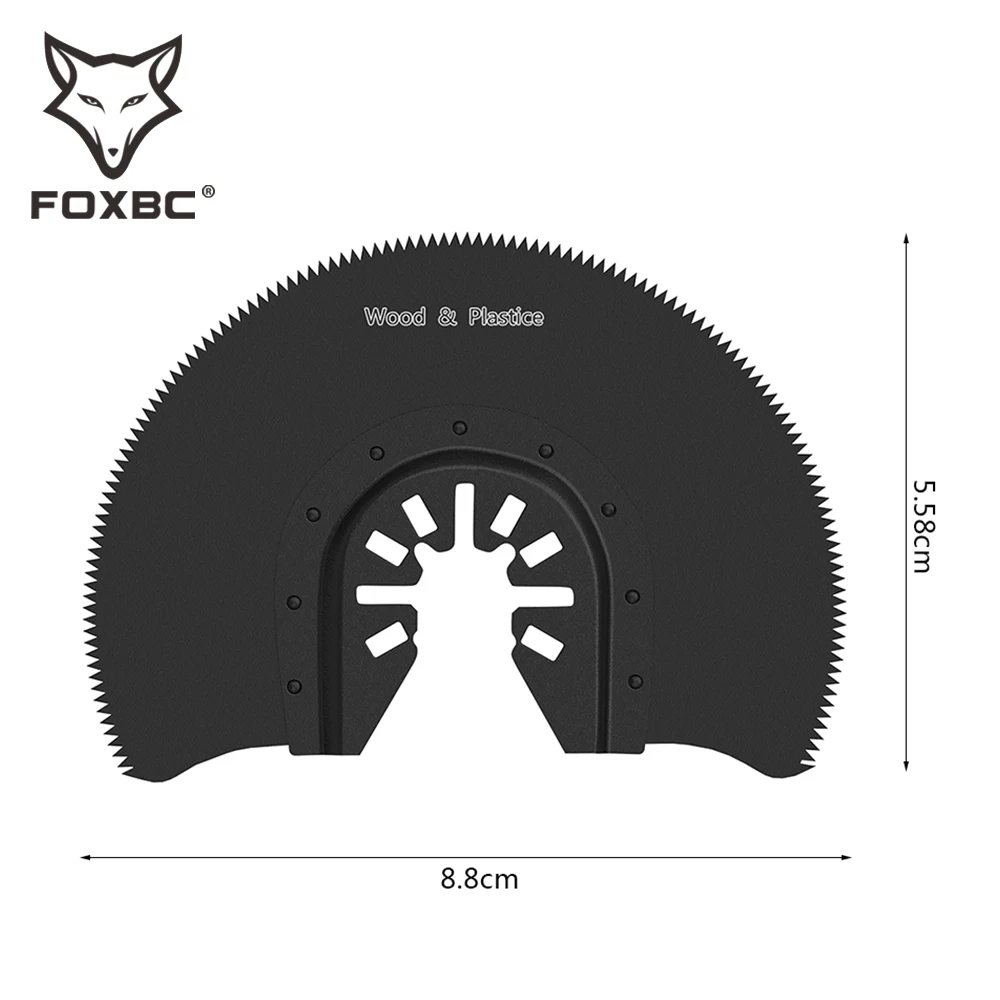 FOXBC 10Pcs Circular Oscillating Saw Blade Tool Multifunction Tools for Dremel, Bosch, Makita Power Tool Wood Metal Cutting