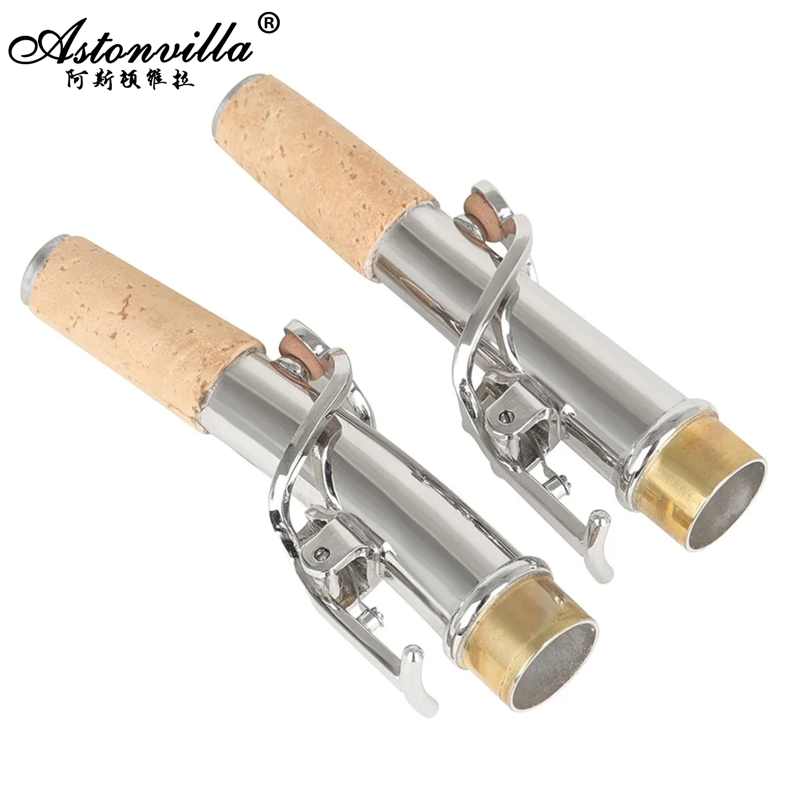 

Шея саксофона сопрано + изогнутый рот, диаметр 16,7 мм, 2 шт., гриф саксофона, деревянный духовой инструмент, сменные аксессуары