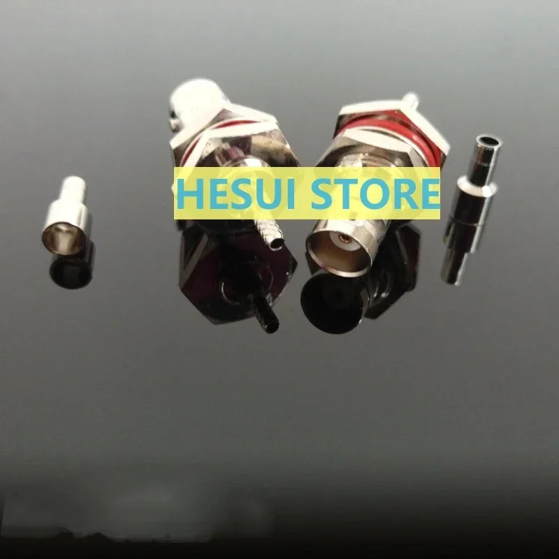RF connector Q9/BNC-C-KY-1.5/-3 waterproof connector connected to 50-1.5/-3 coaxial cable