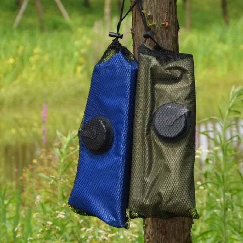 Solar Shower Bag 20L Outdoor Solar Heating Premium Camping Shower Bag Hot Water with Removable Hose Shower Head