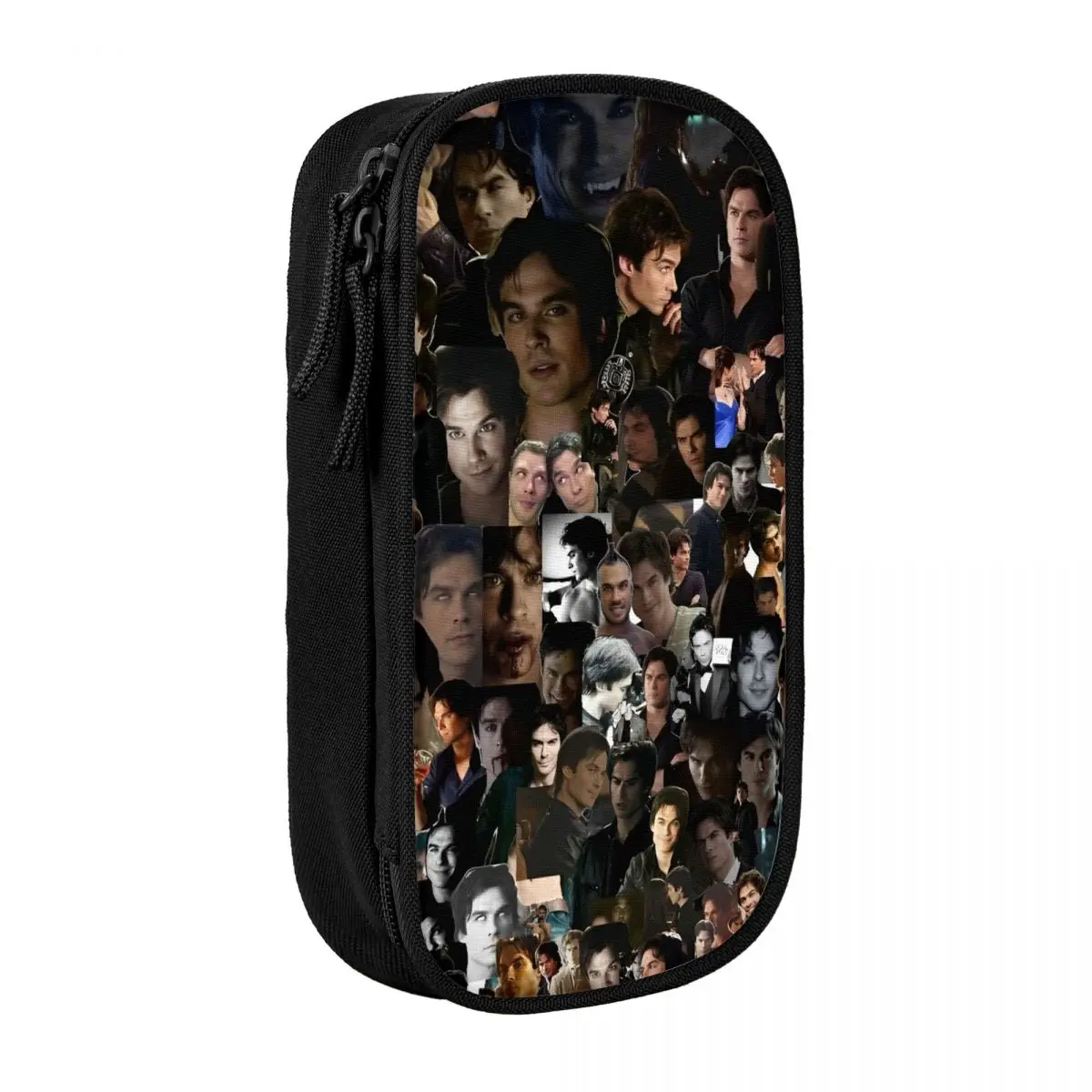 Damon Salvatore The Vampire Diaries Pencil Case School Pencil Cases Zipper Girls Boys Cute University Pencil Box School Supplies