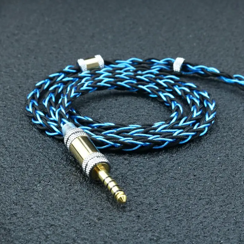 XINHS HS68 Earphone HIFI bintang biru gelap Upgrade Line