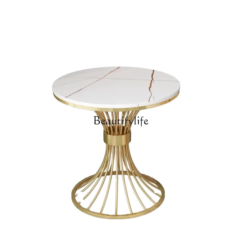 

z.FG28Light luxury hotel sofa side few simple modern home bedroom bedside small round table balcony small coffee table