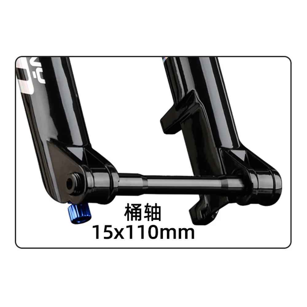 Bolany Mtb Bike Fork Boost Thru Axle 15X110mm Air Suspension Steering Tapered Stroke 120mm Rebound Adjustment