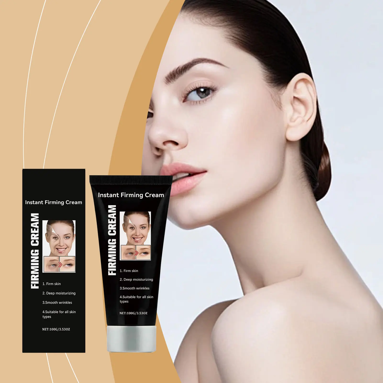 

120g Face Moisturizer Cream,Instants Firming Face Tightener,Anti-Aging Formulas Softens Renews Skin For Face Skin Care