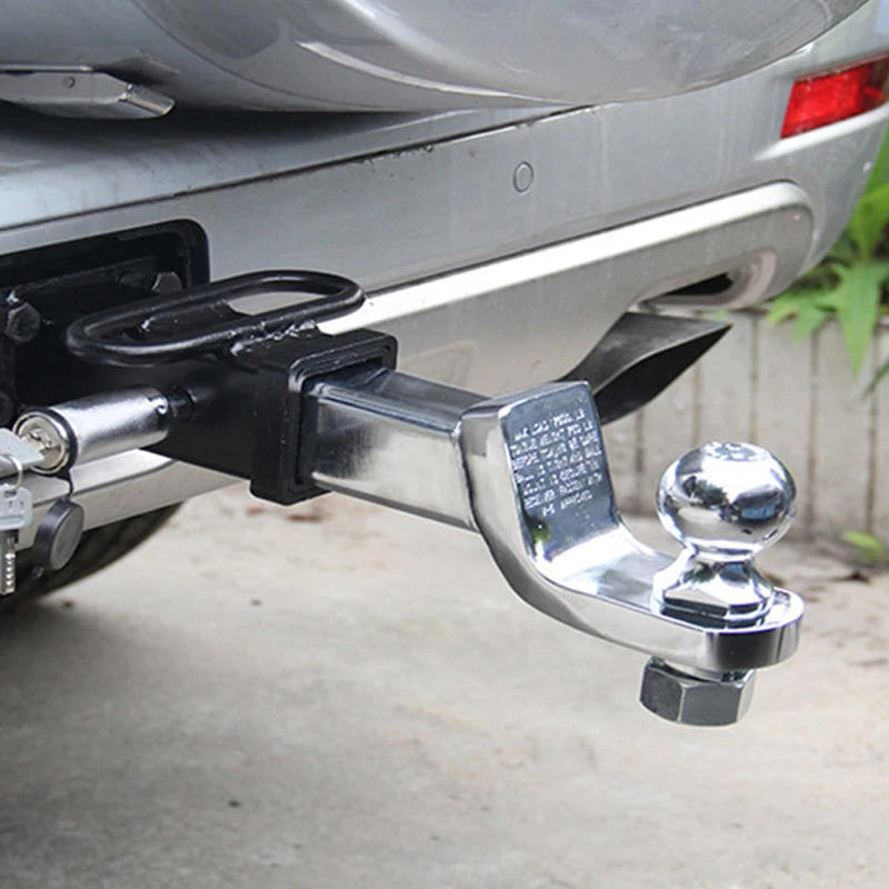 Trailer Arm with 85x45mm Hole Base and 2-inch Trailer Ball Install Rear Bumper Trailer Hitch