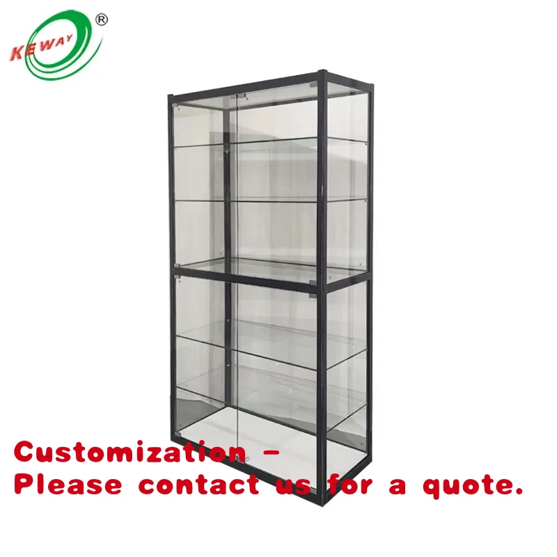 

Витрина KEWAY Factory Custom 4ft для магазина курительных принадлежностей, на заказ, с алюминиевым каркасом, закаленным стеклом, полноразмерная, со светодиодной подсветкой