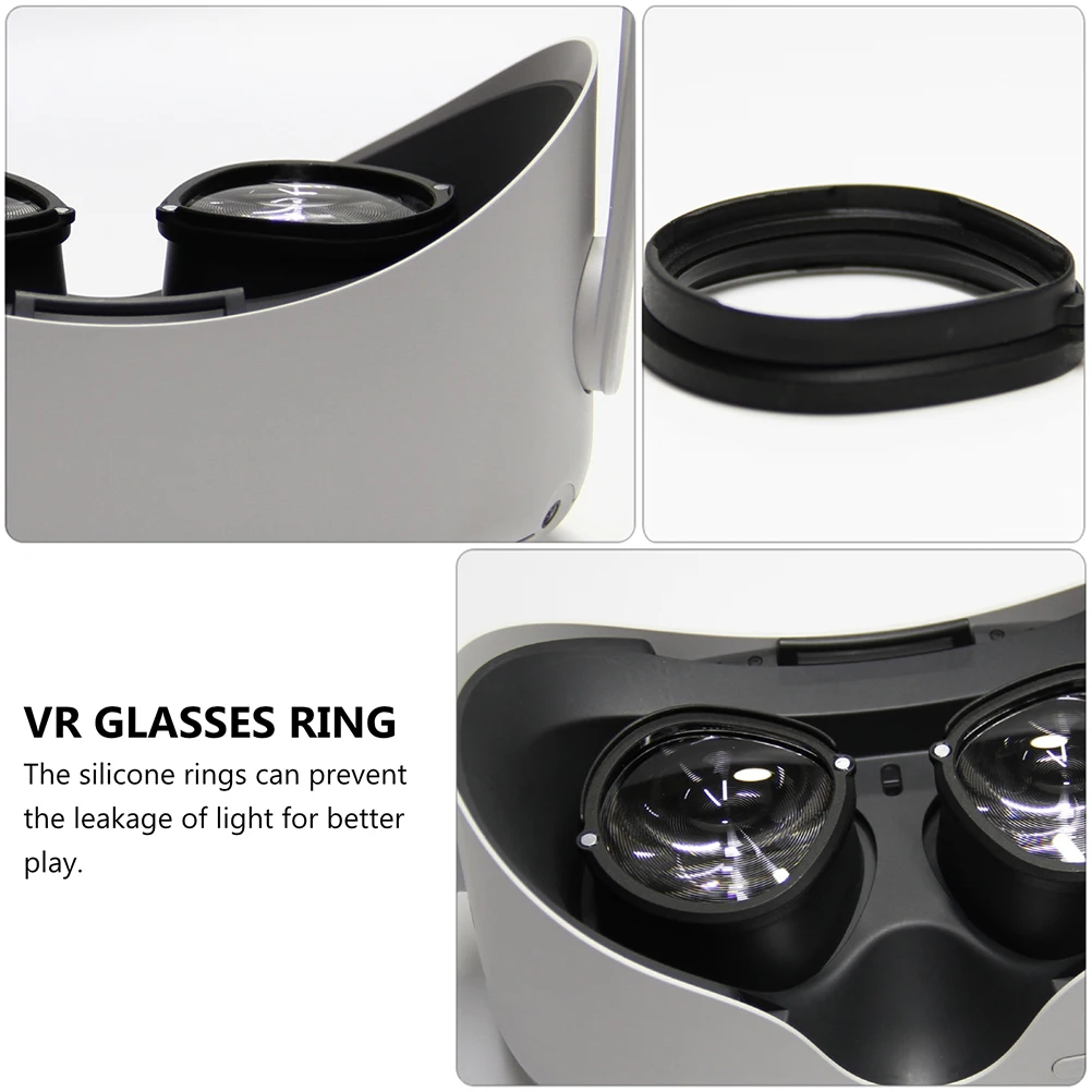 

2Pcs VR Glasses Ring Anti scratch Ring Silicone Protective Lens Compatible Lens Protection For Vr Glasses