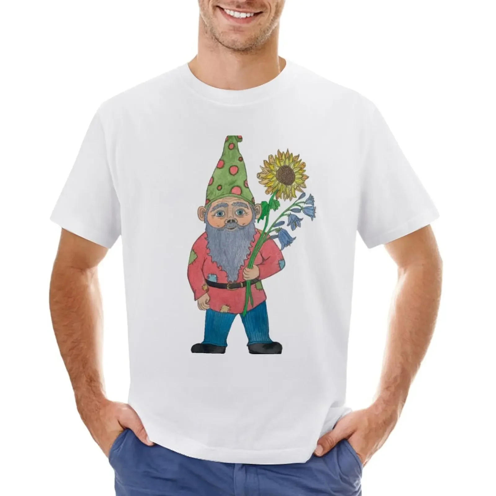 Gnome With Flowers T-shirt sports fans sweat sweat shirts, men