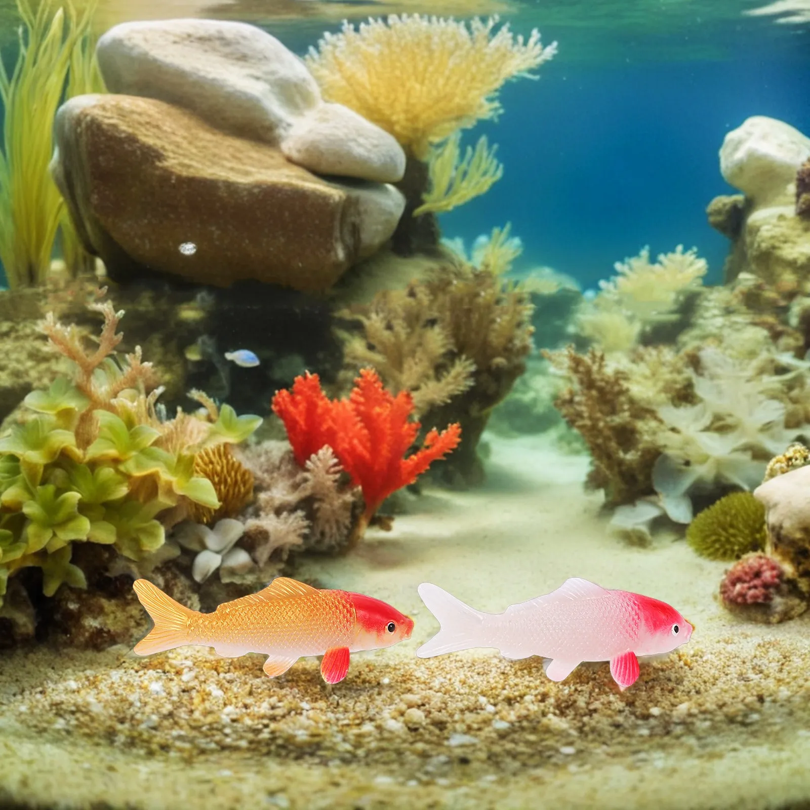 2 stuks levensechte koi-vis aq - Aquarium Fish Koi recensie en prijs