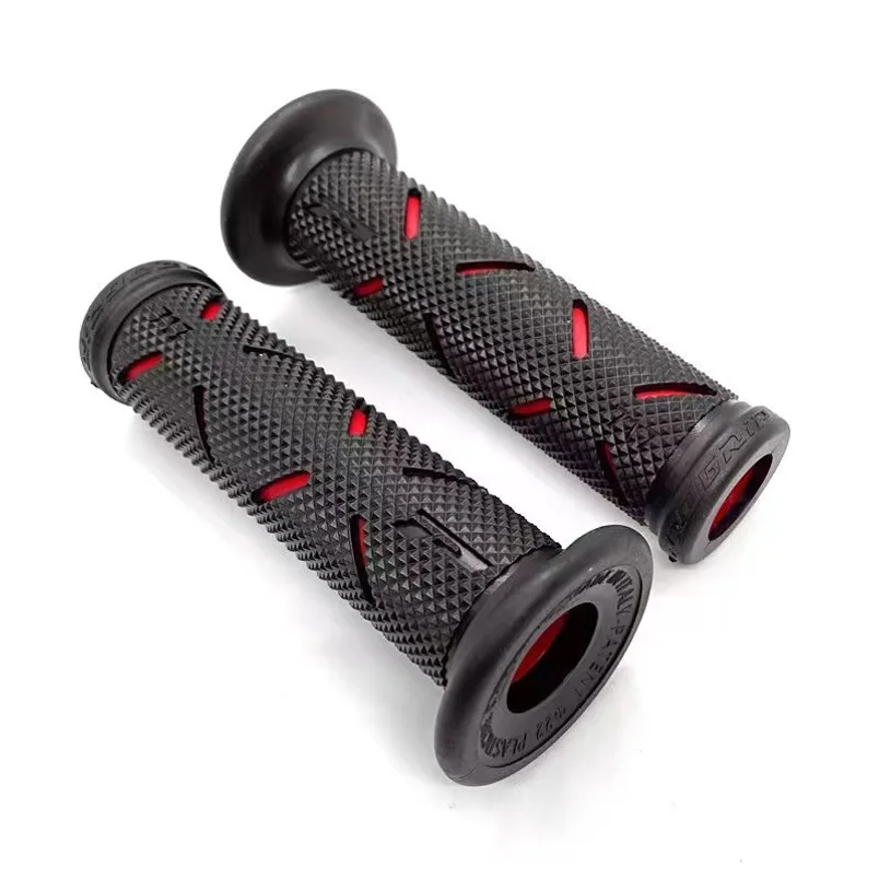 Motorcycle Mod Retro Rubber Handlebar Grips Racing GP Style Non-slip Comfort Hand Grips Universal For Most Motorcycles