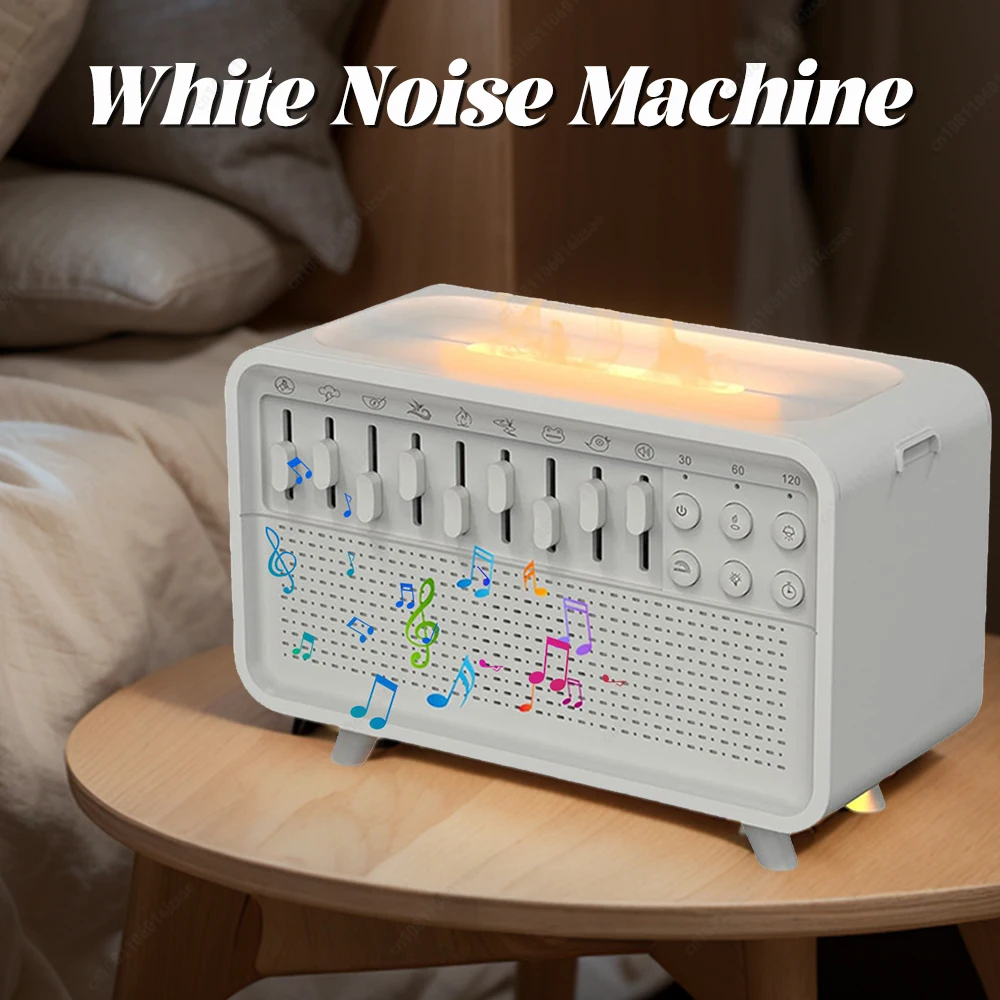 

White Noise Machine Diffuser Air Aroma Diffuser Humidifier Night Light Bluetooth Speaker Portable Music Box Sleep Sound Machine