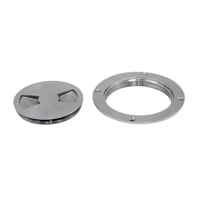 Marine Round Inspection Deck Plate Hatch Cover Waterproof Aluminum Boat Yacht Access Port Outdoor Installation Detachable view 3