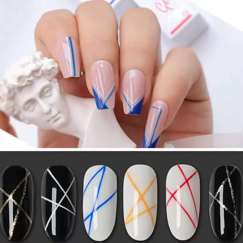 Vinimay 12 Kleur/Set Trekken Lijn Gel Nail Art Gel Nagellak Nail Uv Gel Vernis Losweken Gelpolish gel Vernis Lacque Primer