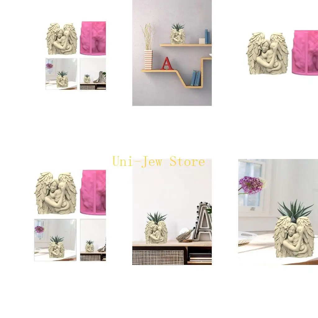 

40 ГБ форма для эпоксидной смолы «Ангел» с антипригарным покрытием, силиконовая форма для ароматических свечей, легко моется