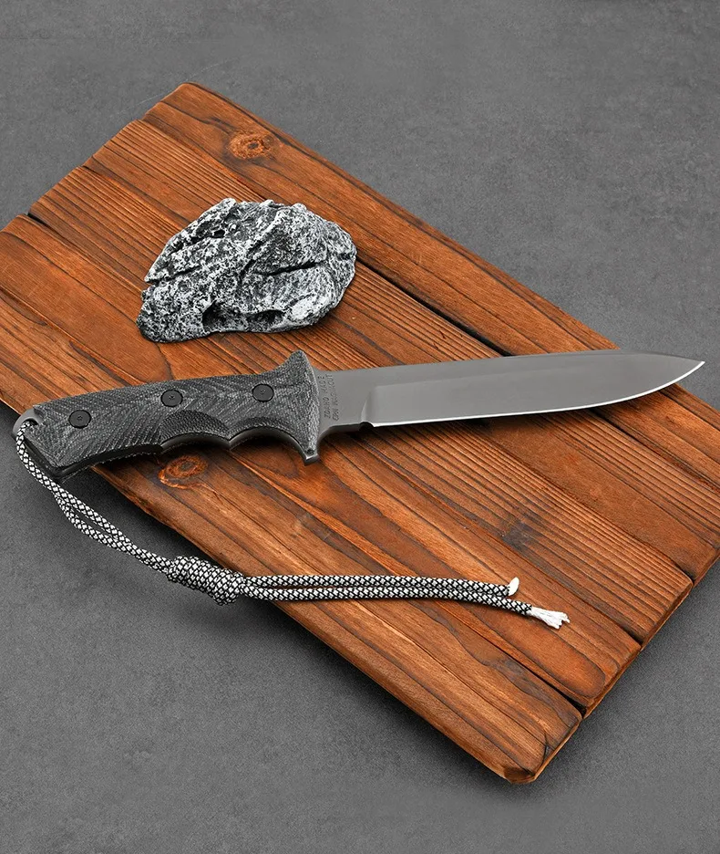 Chris Reeve Green Flat Hat High Hardness Outdoor Straight Knife Survival Knife Survival Knife Powder Steel Handmade Knives