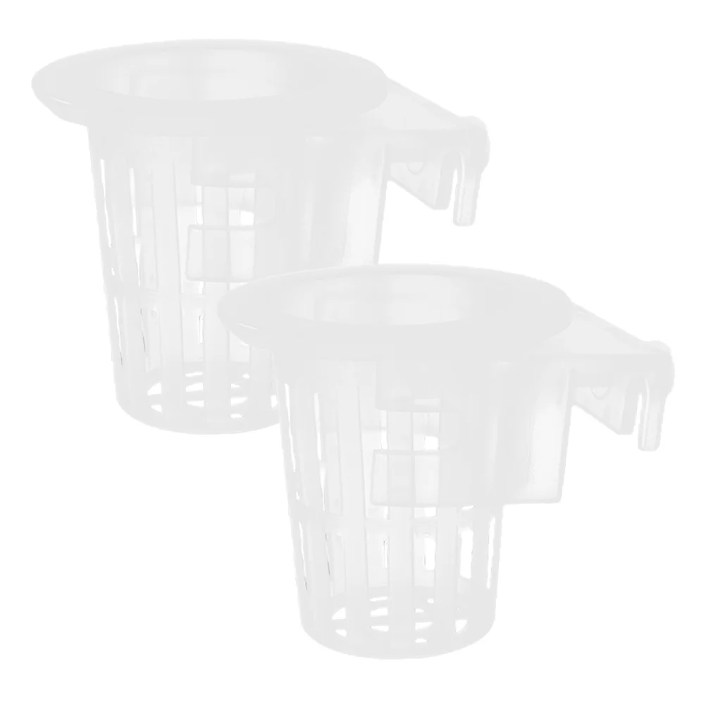 

2 Pcs Aquarium Flower Pot Planting Baskets Aquatic Planter Hanging Plants Holder Vacuum Fish Tank