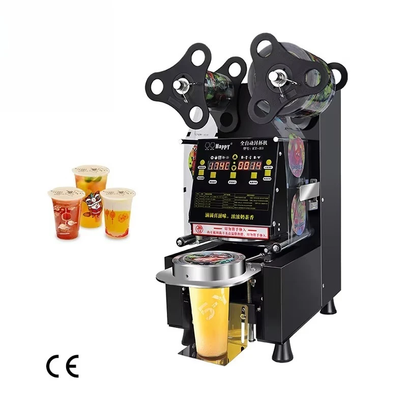 

Efficient Electric Automatic Cup Sealer Machine Commercial Plastic Cup Sealer Machine for Coffee Bubble Tea
