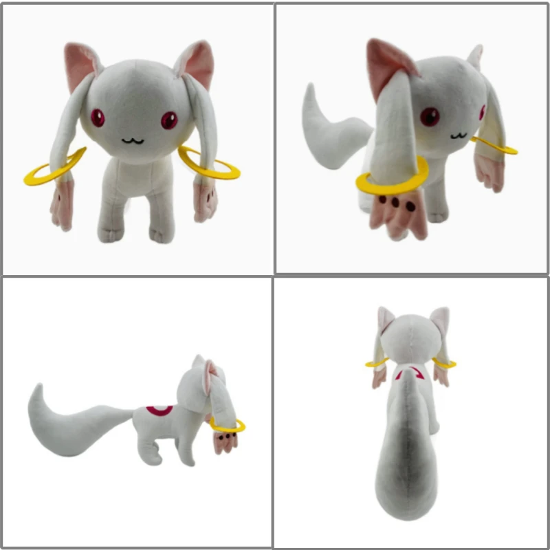 

Puella Magi Madoka Magica QB Plush 23cm Large Kyubey Stuffed Animal White Soft Plushie For Anime Collection Room Decor
