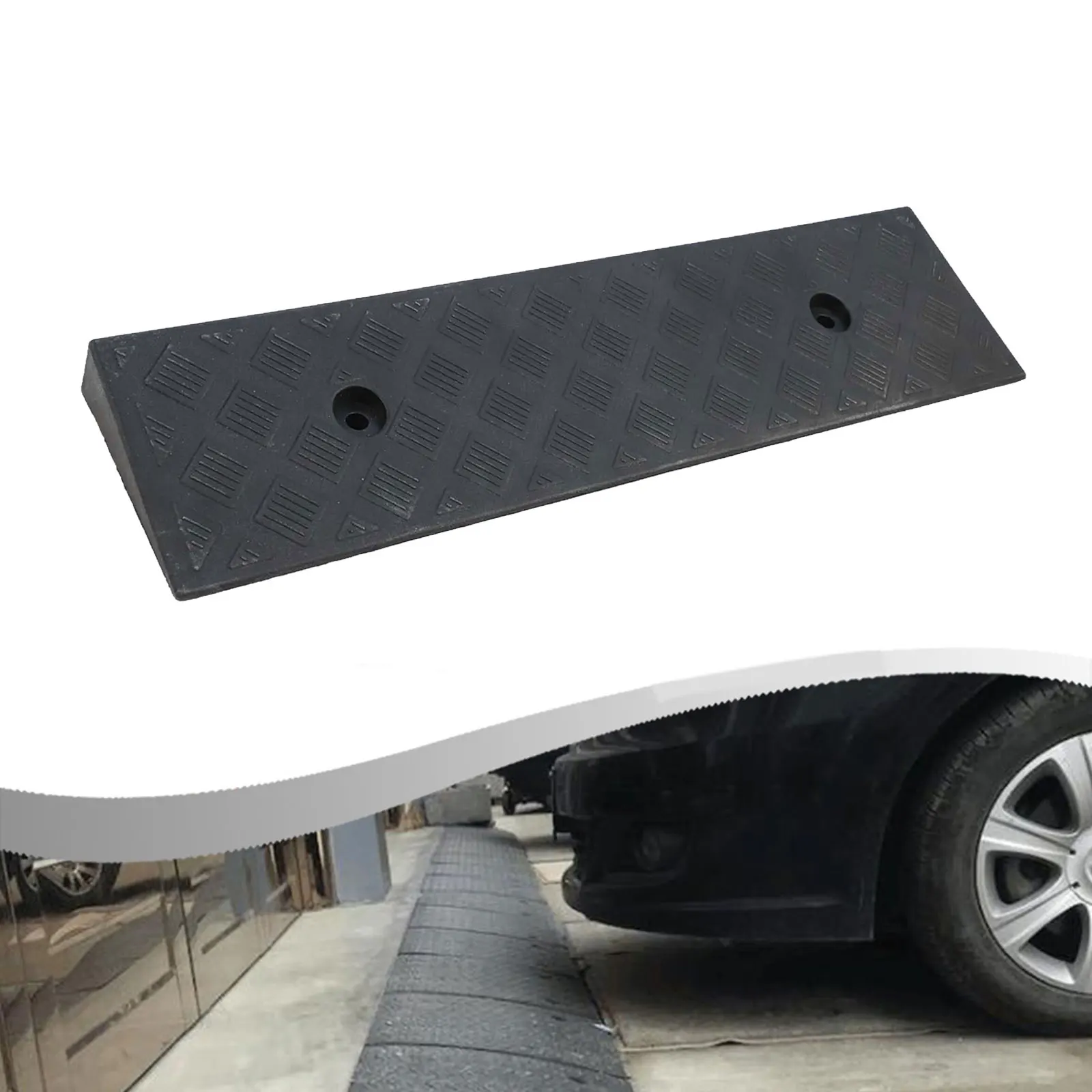 1Pc On-Slip Plastic Kerb-Ramp 30mm High Threshold For Vehicles Bikes Wheelchairs Easy Driveway Transition