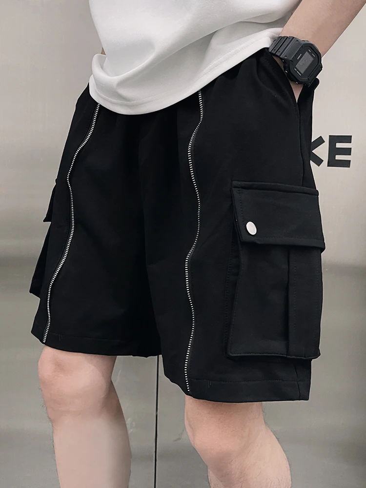 

Повседневные свободные мужские рабочие шорты для лета, спортивные, со средней посадкой, тонкие, с большими карманами, дышащие, удобные, модные.