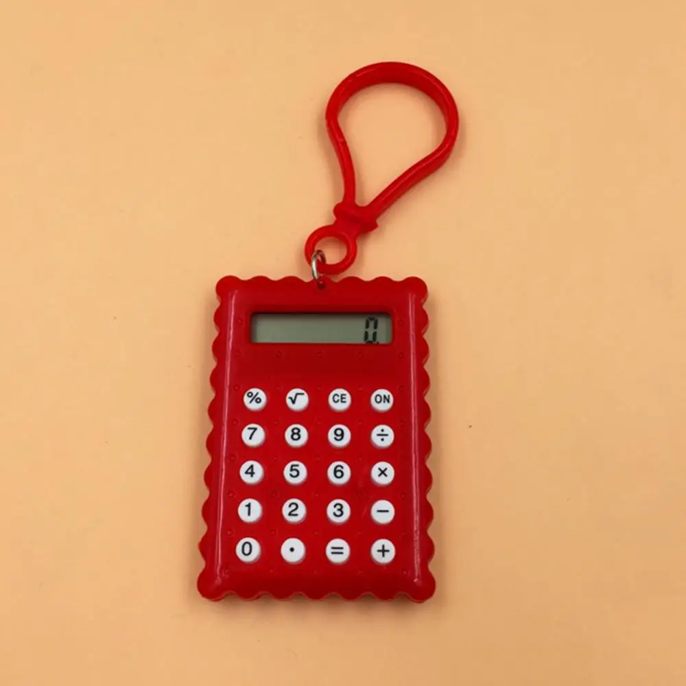 Pocket Calculator Student Mini Electronic Biscuit Shape Multifunctional Algorithm Research Vector Exam School Office Supplies