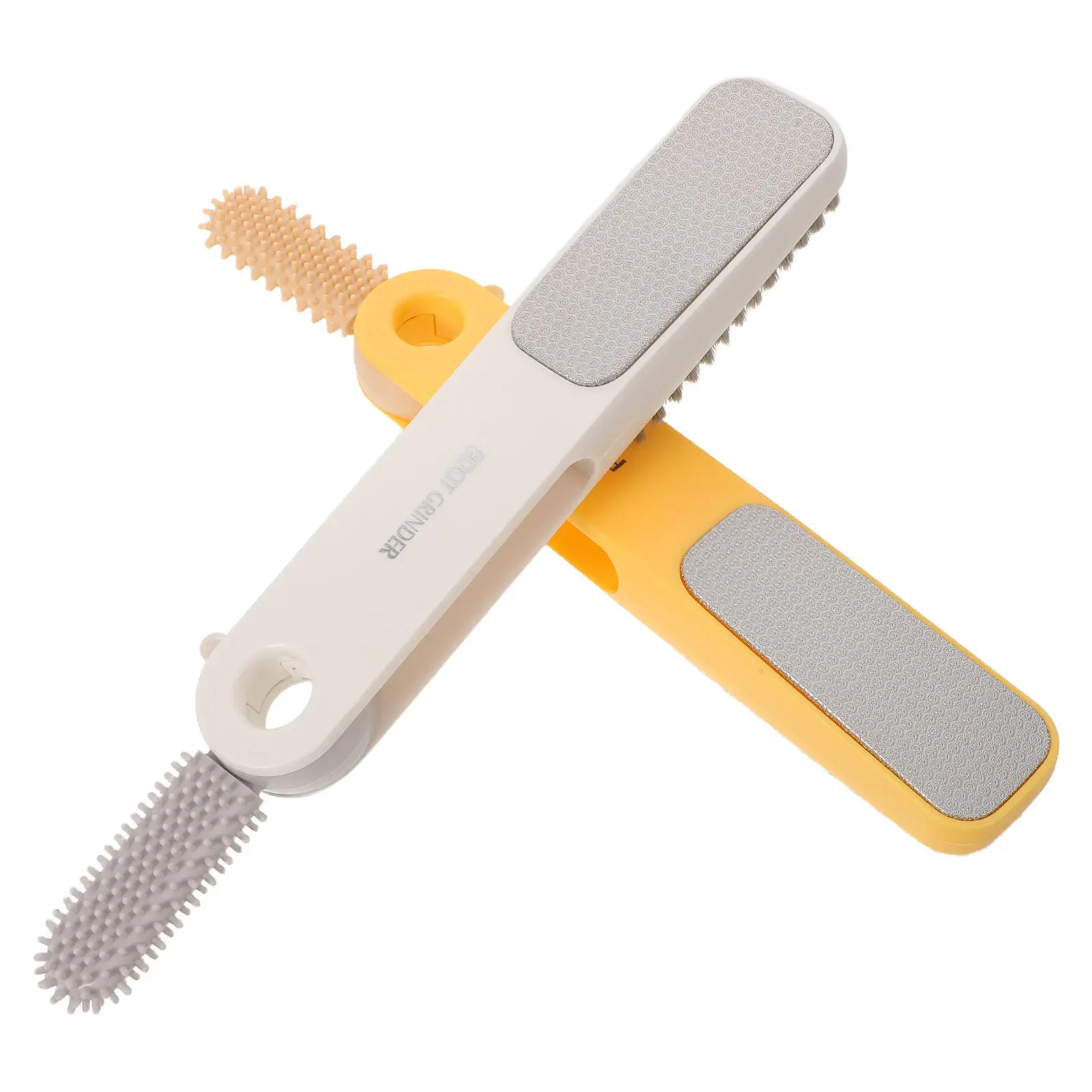 2Pcs Foot Care Tool Ergonomic Foot File Dead Skin Remover Calluses Remover Shower Feet Cleaner Brush Soft Feet File Replacement