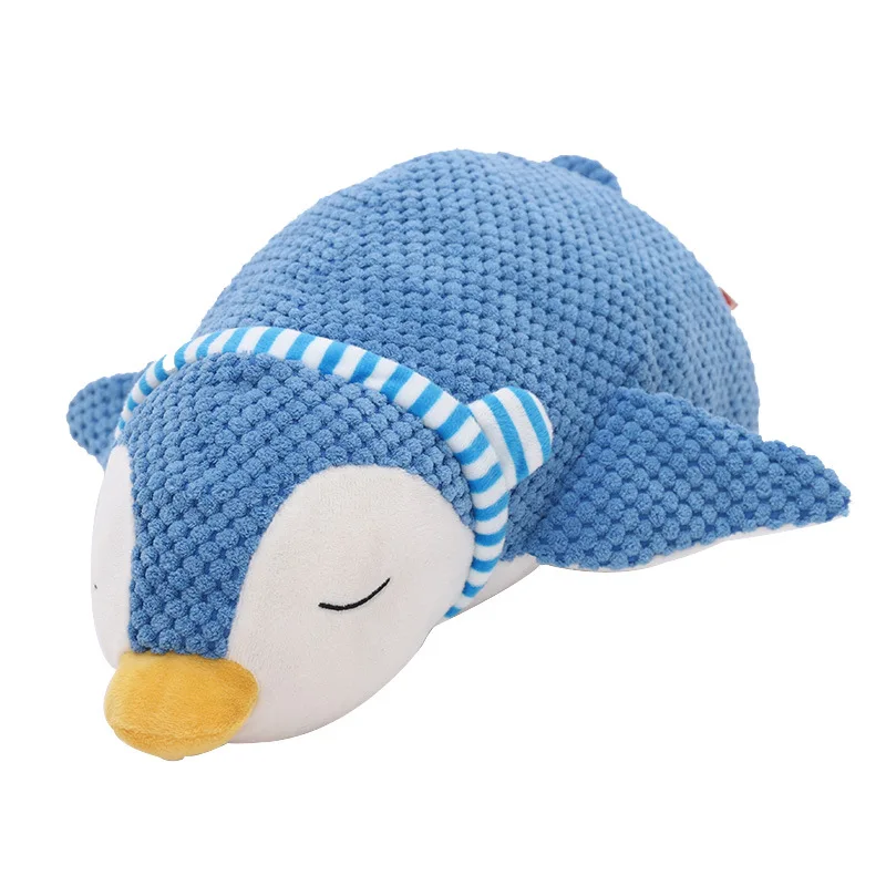 

Squeaky Penguin Dog Toy Plush Pet Pillow for Puppies Chew Sound Paper Interactive Toy for Small Medium Dogs Stress Relief Gift