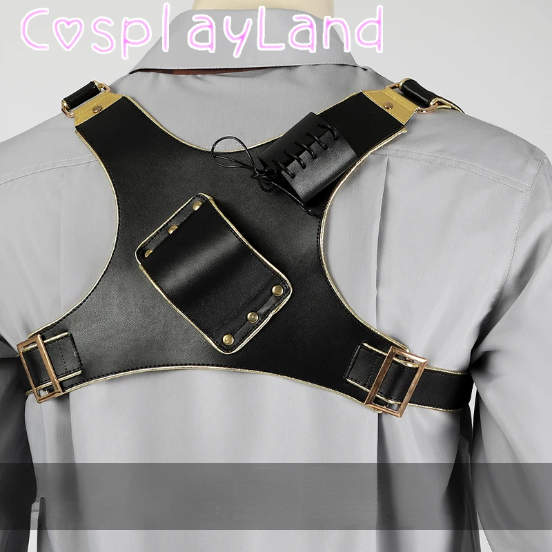 Halloween Carnival Fancy Superhero Season 2 Outfit Loki Cosplay Costume Casual Shirt With Harness Comic Con Roleplay Men Suit