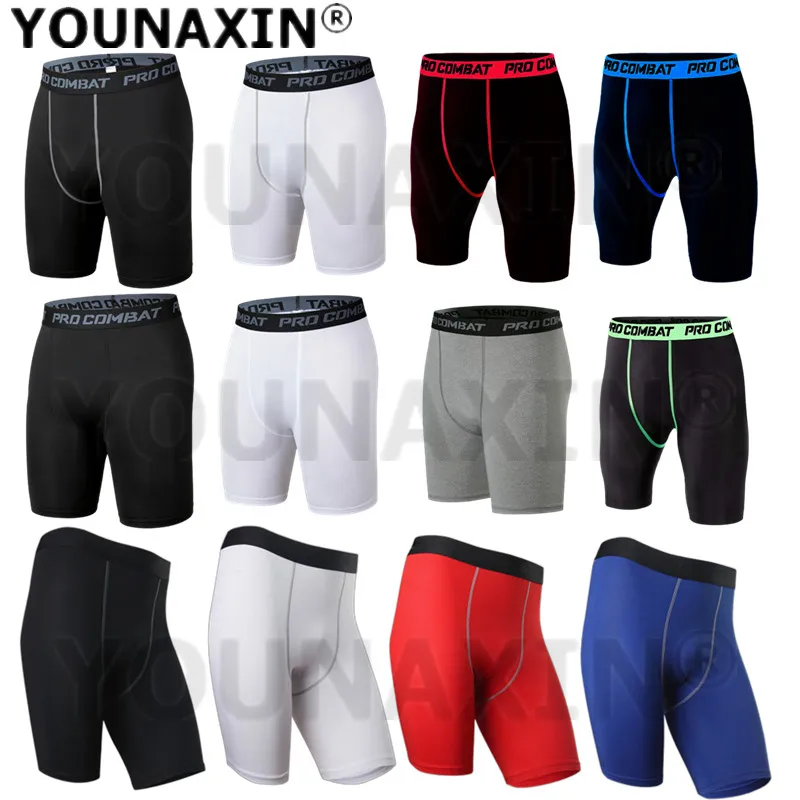 

Men's Workout Sports Shorts Gym Training Fitness Jogger Running Pants Tights Underwear Quick-Drying Yoga Undies S M L XL 2XL 3XL