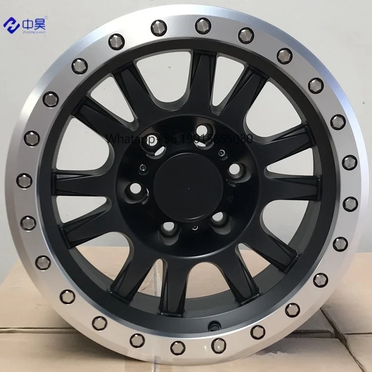 Off-road 16 17 18 19 20 Inch Aluminum Alloy Beadlock KMC Forged Pickup & SUV Wheels Negative Offset 139.7 Rims for Jeep Ford Ram