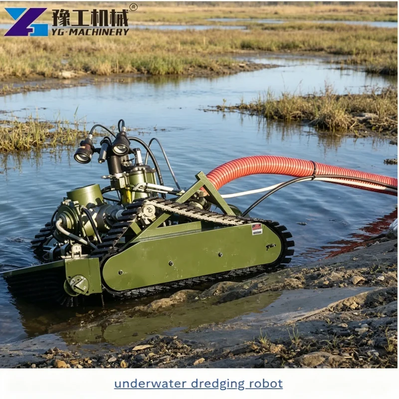 High Performance Submersible Dredging Robot Crawler For Municipal Sewerage Infrastructure Remote Control Sludge Removal Tool
