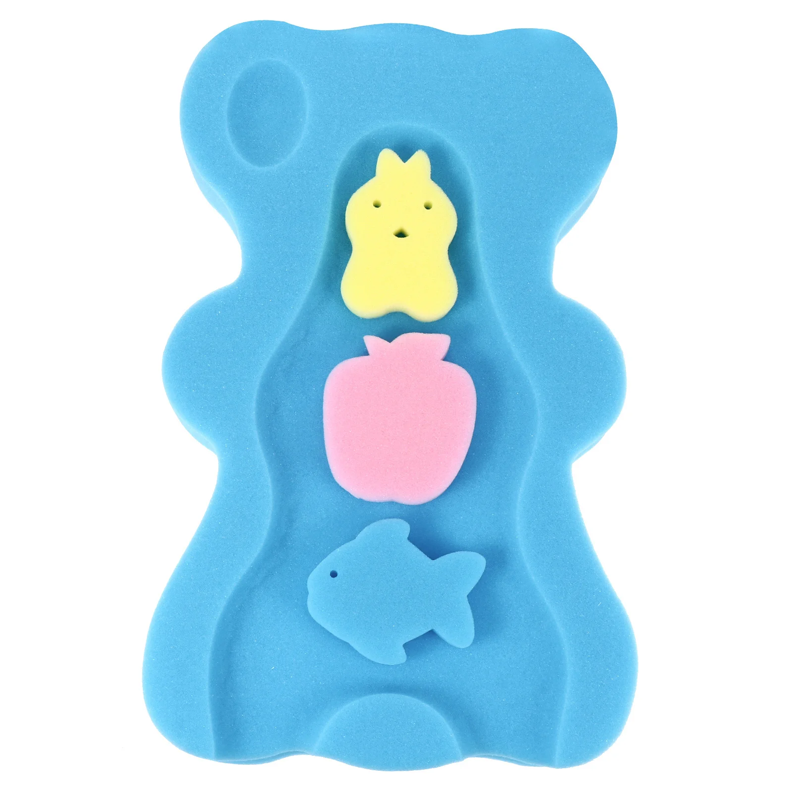 Baby Bath Mat Sponge Newborn Seat Non-slip Cushion Tub Skin-friendly Infant Support