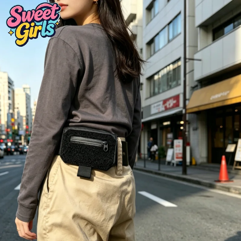 

Belt Clip Wallet Invisible Waist Pouch-Anti-Theft Hidden Waist Pouch for Travel Passport Cash & Cards Pickpocket-Proof Purse Bag