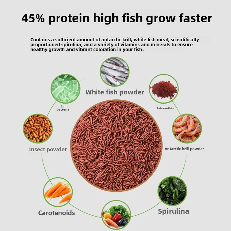 PENISON Sinking Pellets for Gobies & Native Fish, Carnivore Formula for Minnows, Carps and Bottom Feeders