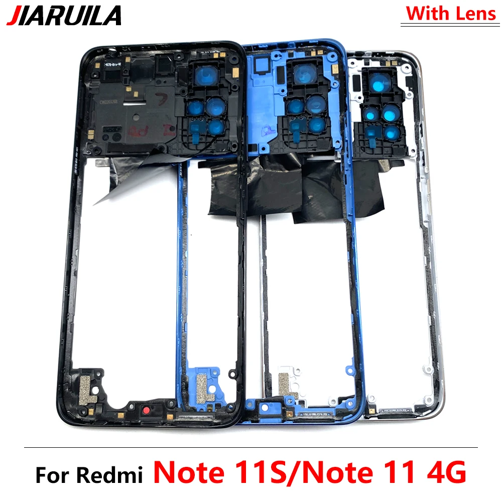 

Housing Middle Frame Bezel replacement parts For Xiaomi Redmi Note 11 Global 4G / Note 11s Middle Plate Cover