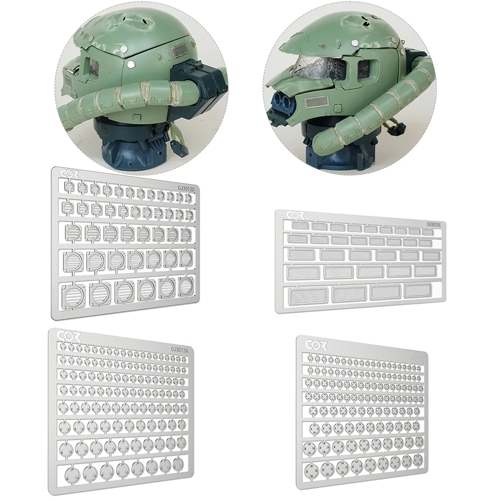 Metal Detail Up Hex Nuts Rivet Parts Set For Model Hex Nuts Photoetch Air Hole Parts Set Detail-Up Item