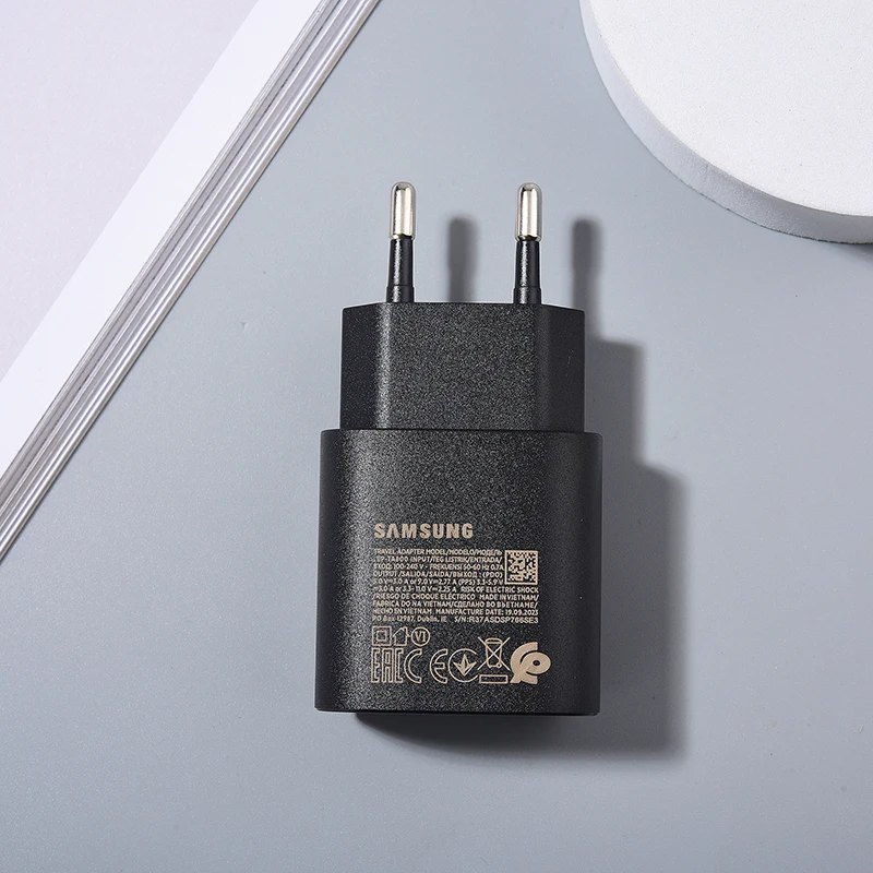 25W PD Charger Original Samsung Galaxy S24 S23 Ultra S22 S21 S20 FE A34 A54 A35 A55 Fast Charging Adapter Usb C To Type C Cable - náhled 5