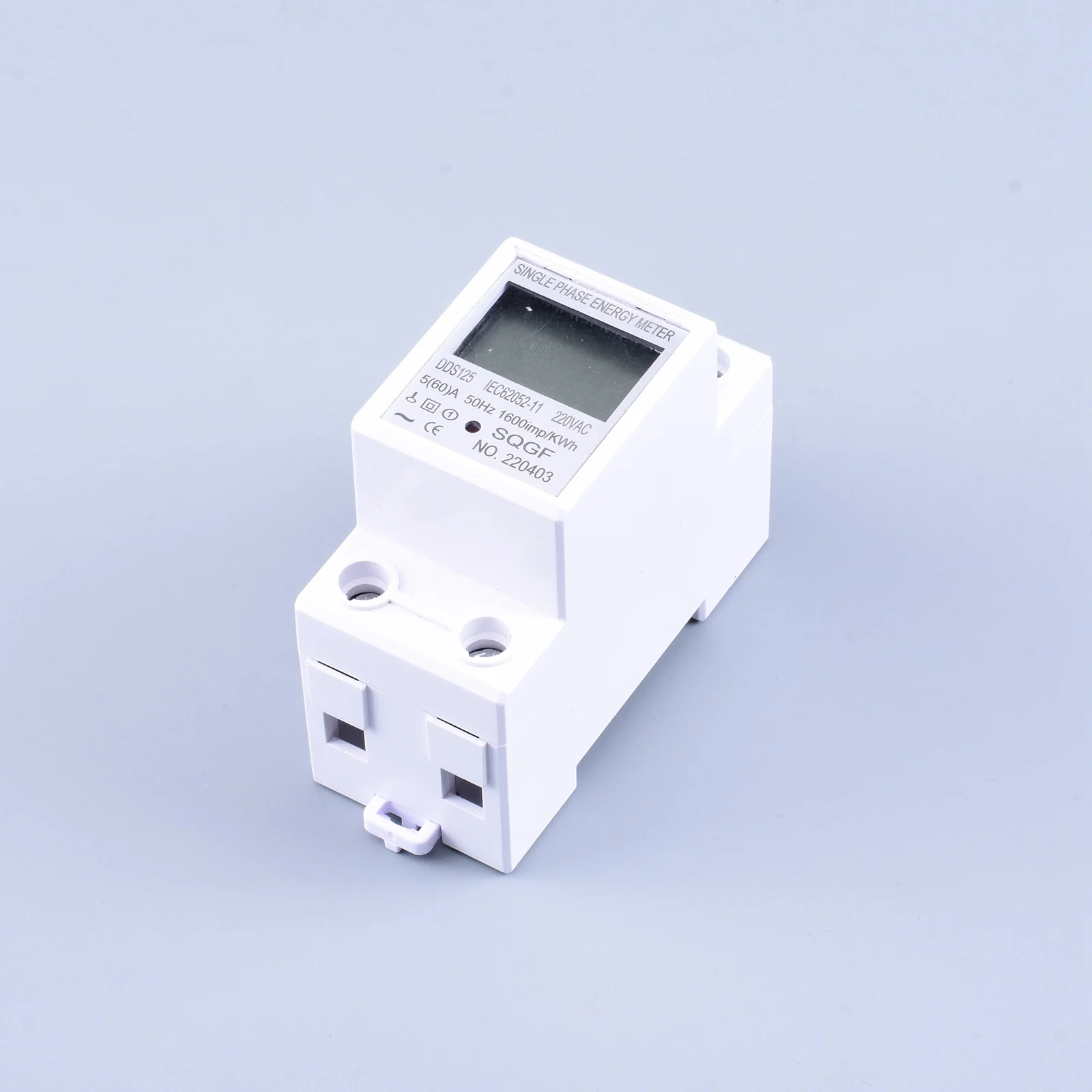 Din Rail Digital Single Phase  Energy Meter kWh Voltage Current Power Consumption Meter Wattmeter Electricity 220V AC