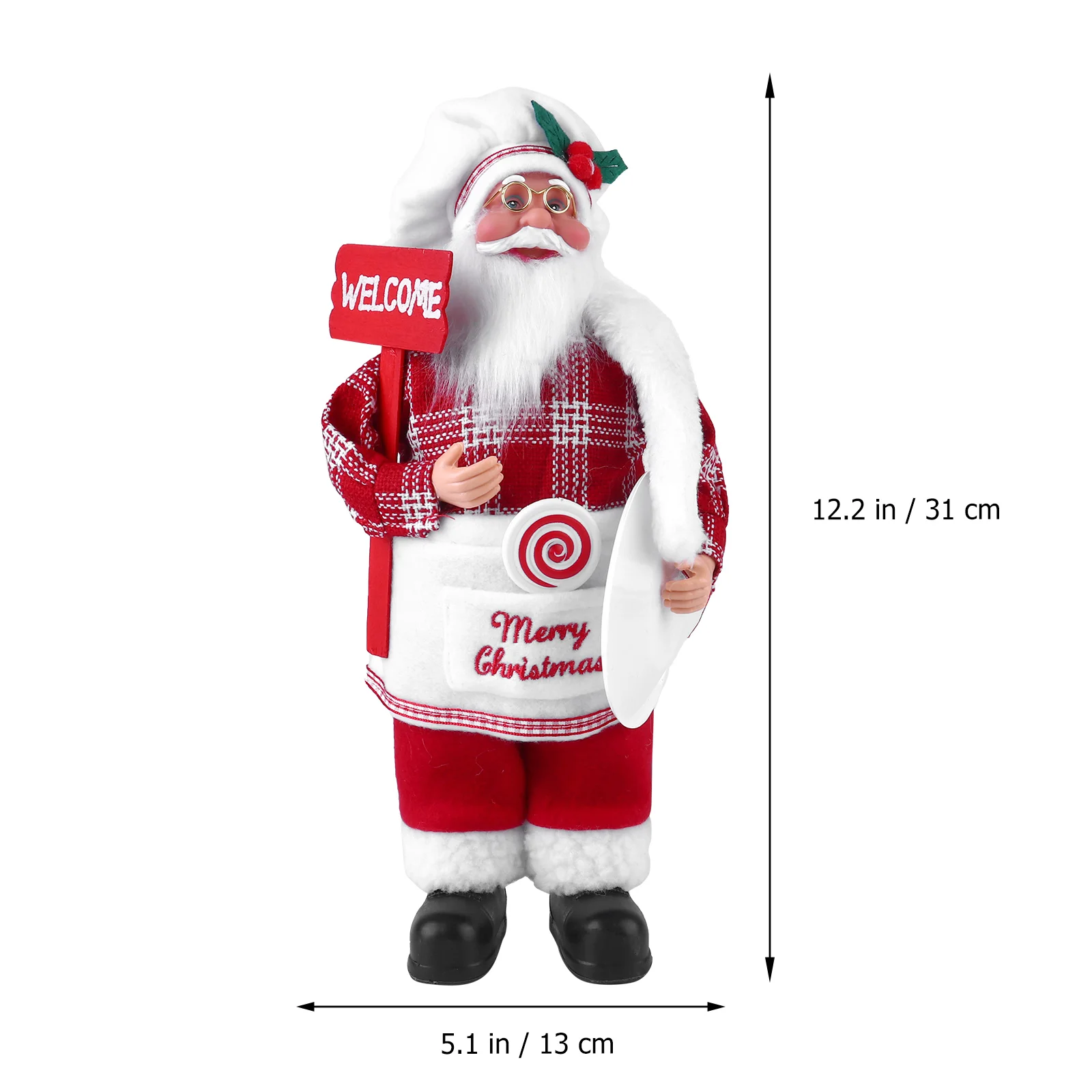 Decorazioni natalizie per chef di Babbo Natale Slitta di lusso 2023 Natale Desktop Party Ornament Festival Adorabile decorare Anziani