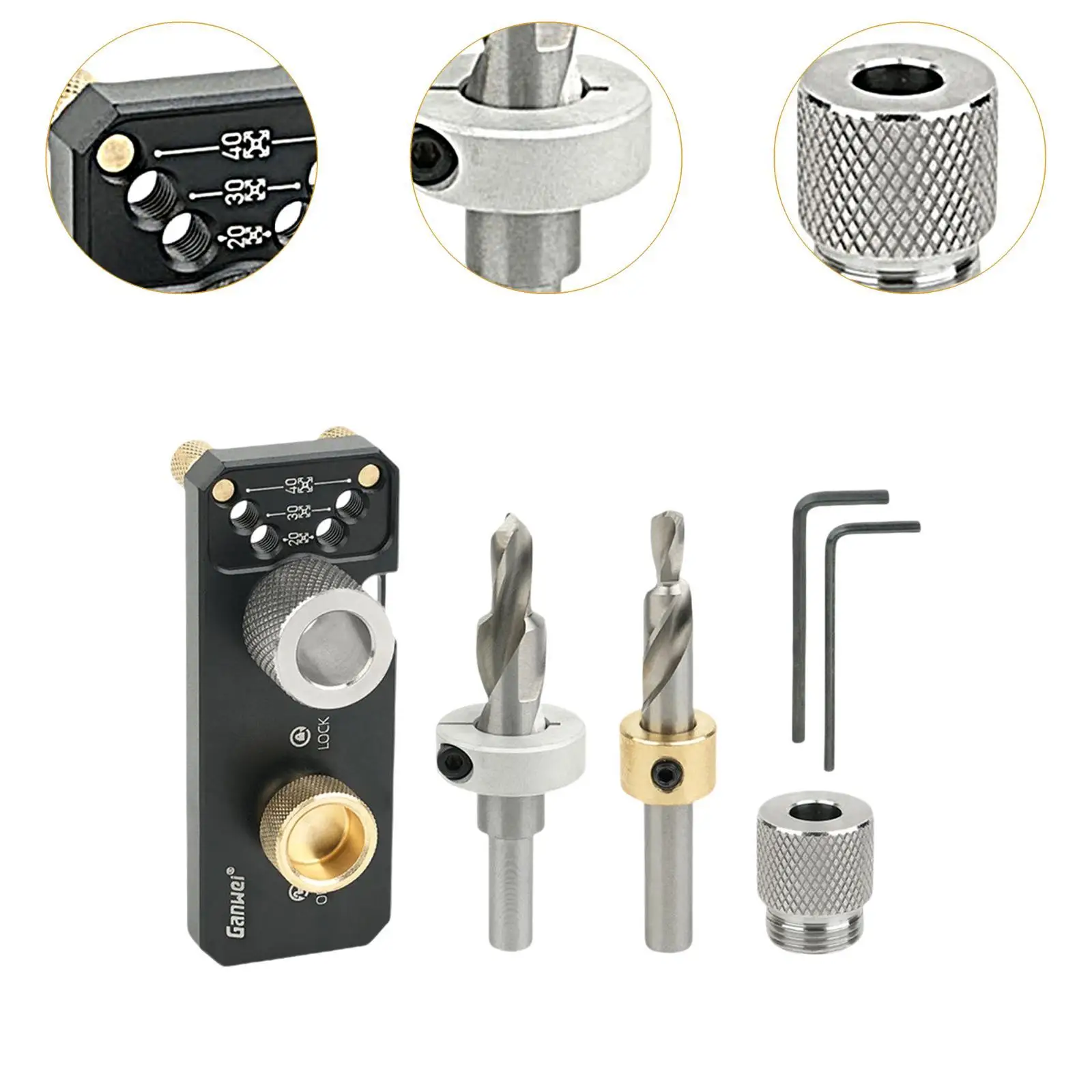 Guide de Profilés en Aluminium avec Perceuse M6 M8, Précis et Haute Performance