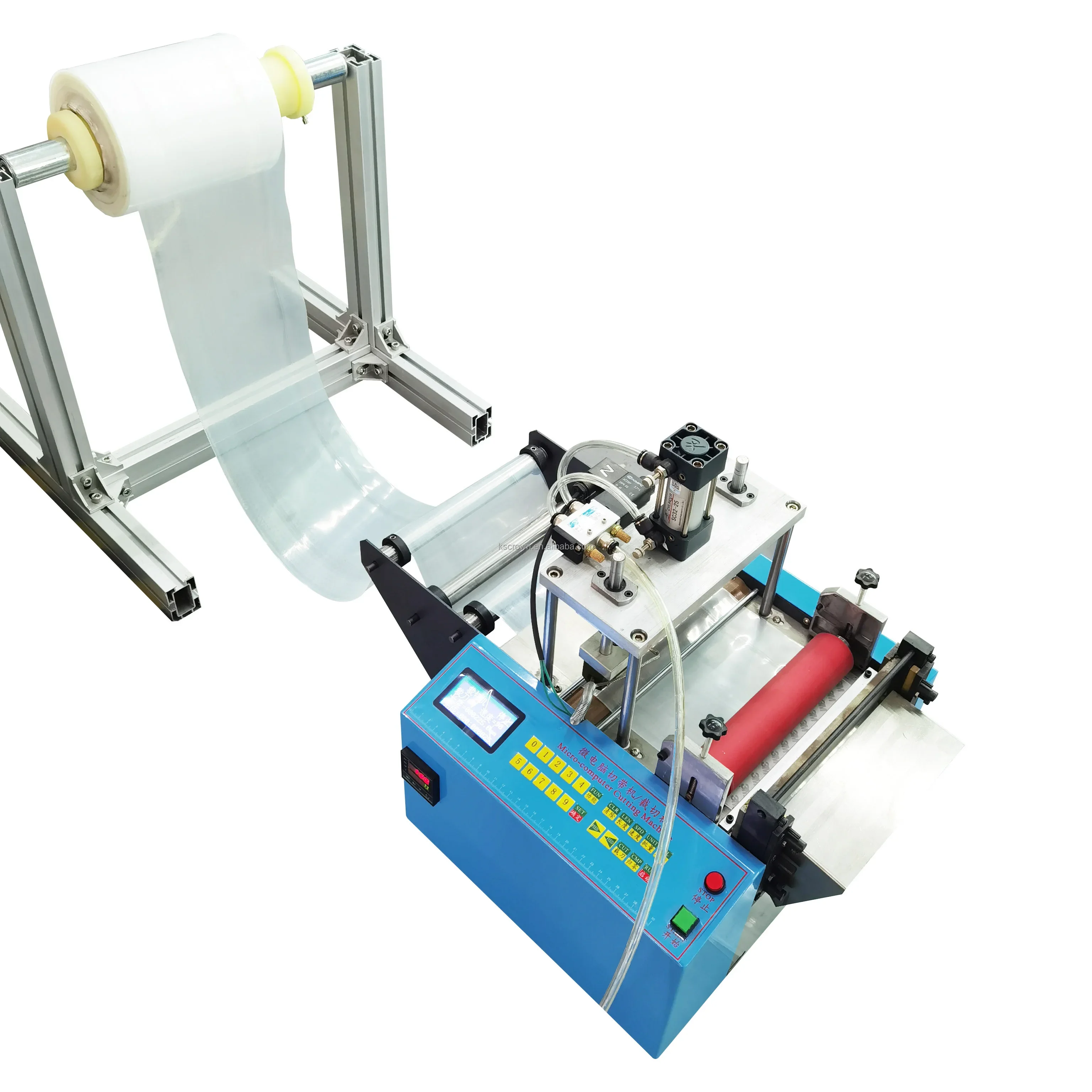 New design heat sealing cold cutting bag machine