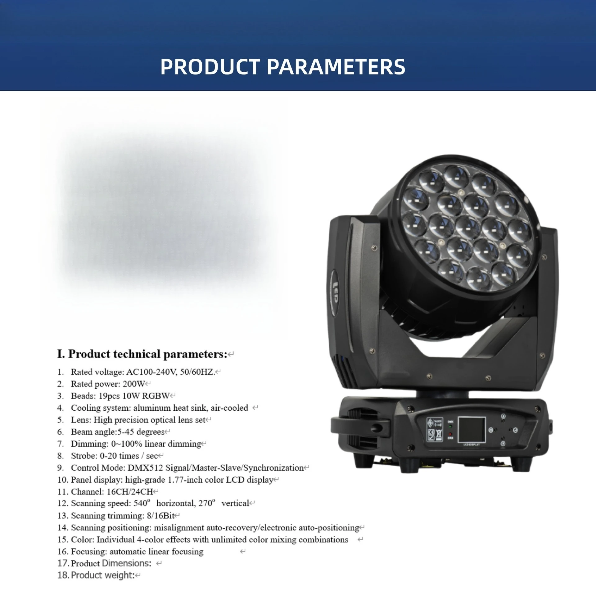 Stage Lights Dyed Lights Bar Wedding Performance Stage Lights