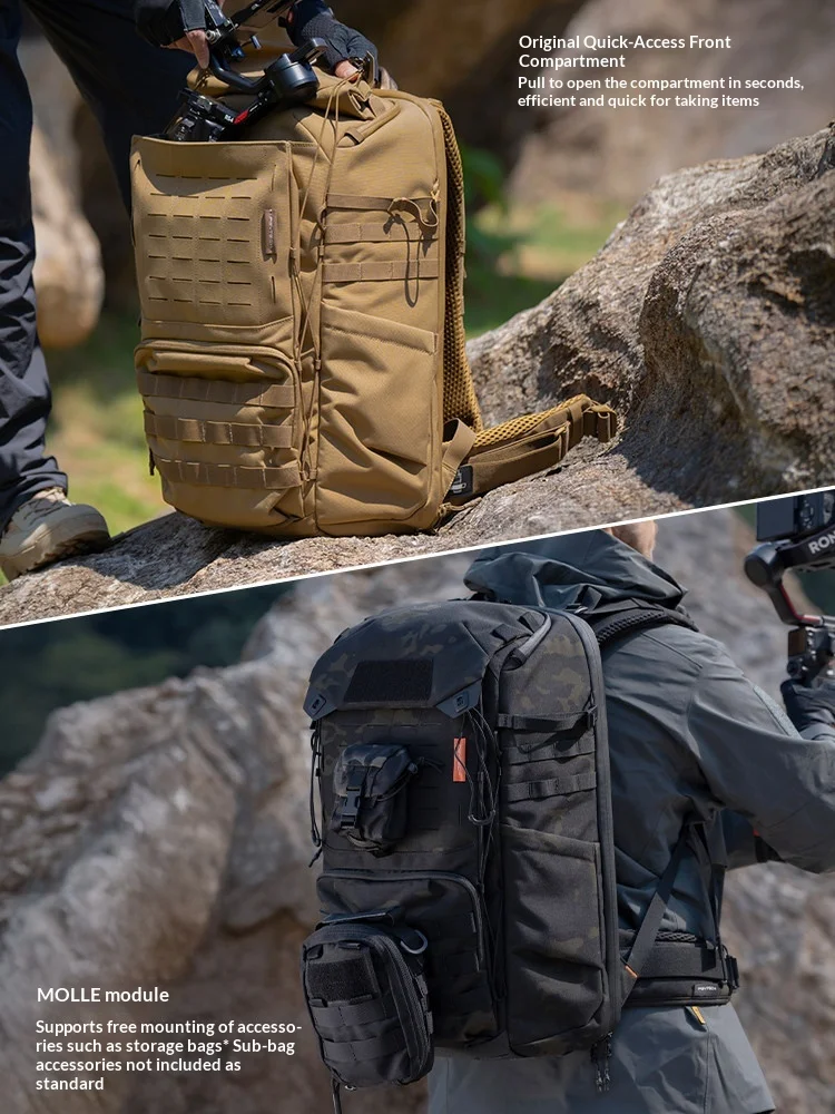 PGYTECH OneMo Tactical Backpack 25L/35L Waterproof DSLR/SLR/Mirrorless Photography Camera Bag with 15.6