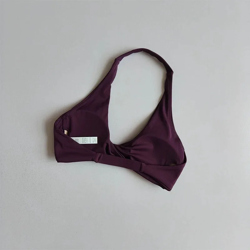 Yoga-Outfit für Damen, 2-teiliges Set | Halter-Sport-BH mit offenem Rücken, gepolstert, hohe Taille, Po-Lifting, Bauchkontrolle, Nude-Feel, Workout S – Detail 8