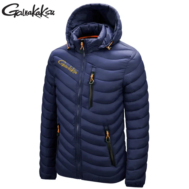 2024 New Winter Fishing Clothes Men\'s Waterproof Fishing Down Jacket for Outdoor Cycling Windproof Clothes Warm Fishing Jackets